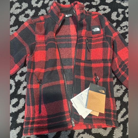 The North Face Red and Black Plaid Jacket - Picture 3 of 6